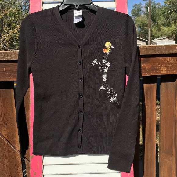 Warner Bros. Sweaters - Vintage Warner Bros. Studio Tweetie Cardigan